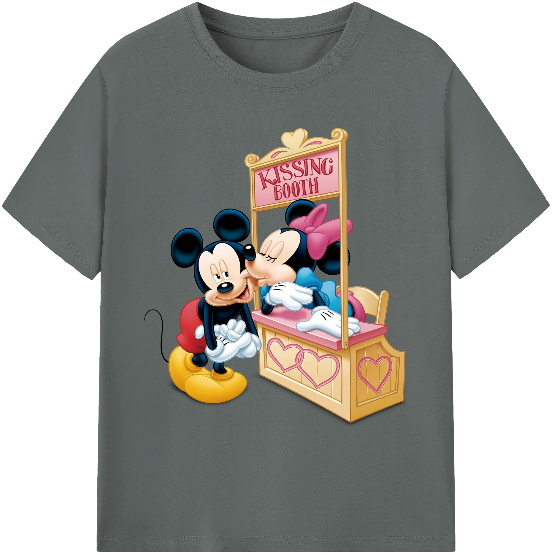 ミッキーマウス Mickey Mouse 綿100％ メンズ半袖Tシャツ｜肌触りやわらか＆通気性